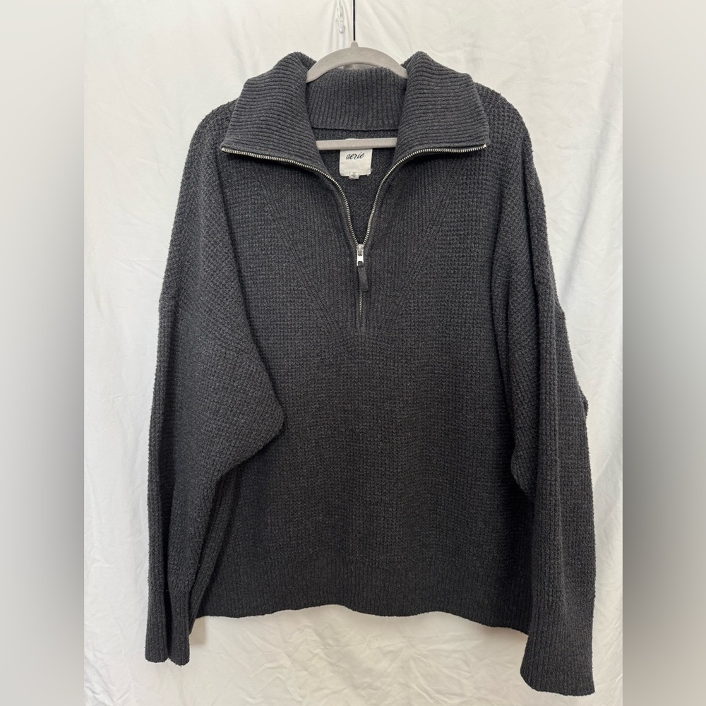 VGUC Aerie 1/4 Zip Sweater COMFY XXL